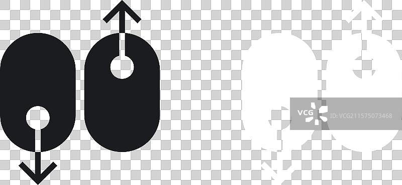 向下滚动和向上滚动图标图片素材