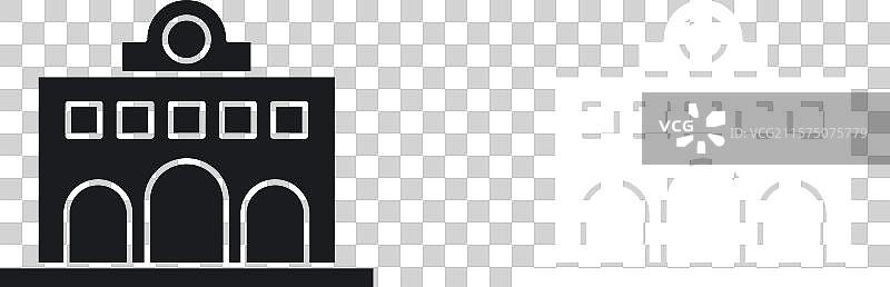 火车站建筑图标图片素材