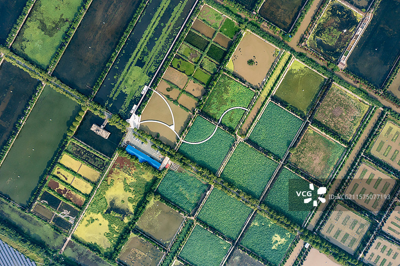 航拍湖南南洞庭湖大通湖图片素材