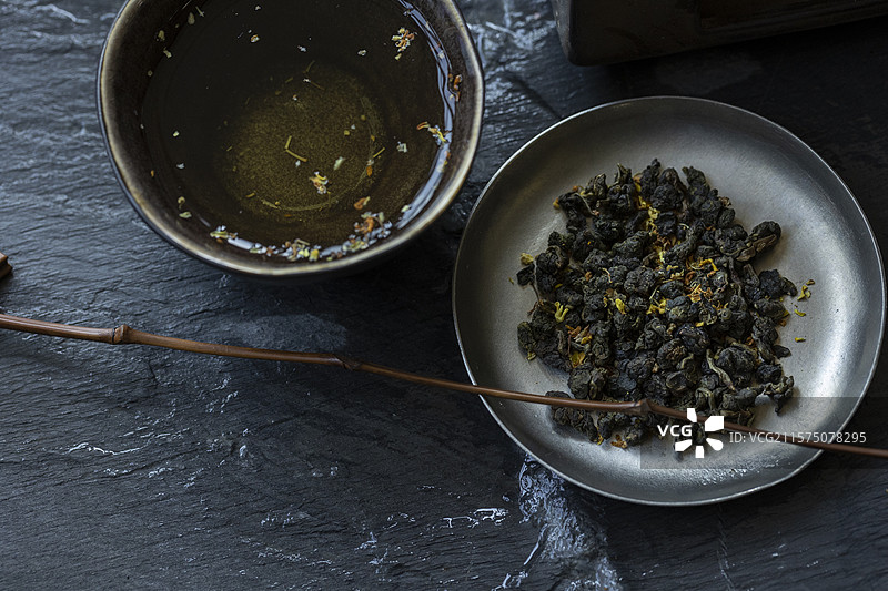 桂花乌龙茶图片素材