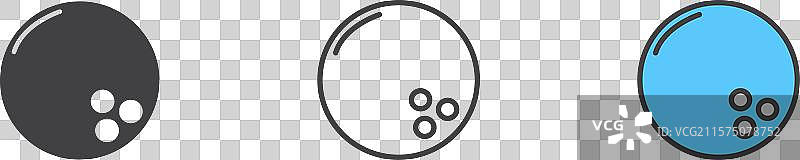 保龄球图标集 保龄球瓶 游戏球图片素材