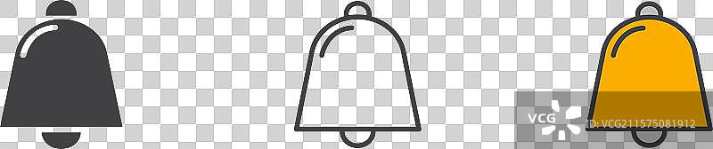 牛铃图标集 农场牛 金属环铃铛符号图片素材