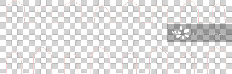 伊斯兰拱形窗户、门、门口的形状和边框图片素材