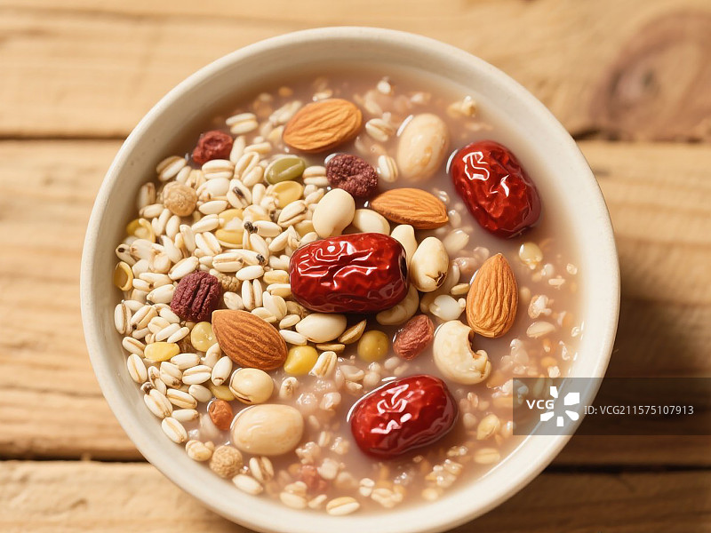 小年春节的腊八粥图片素材