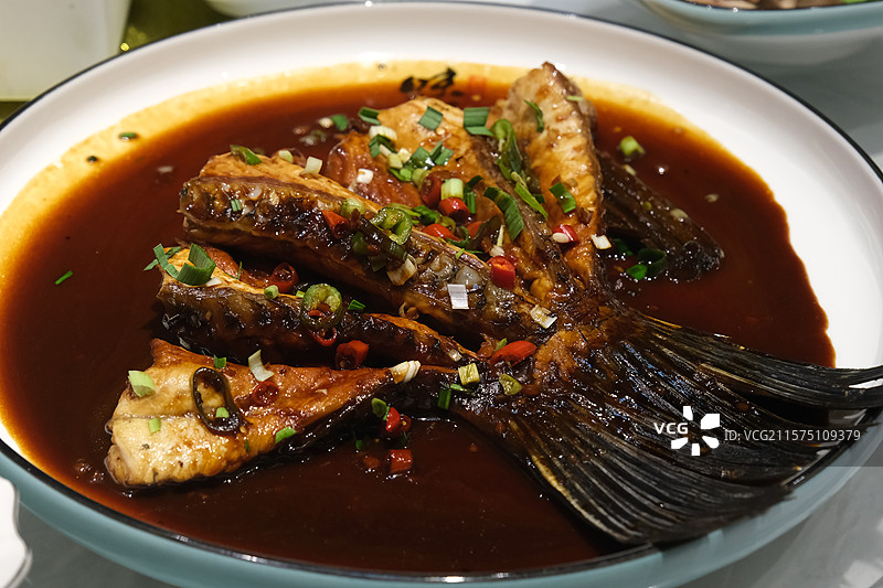 青鱼尾图片素材