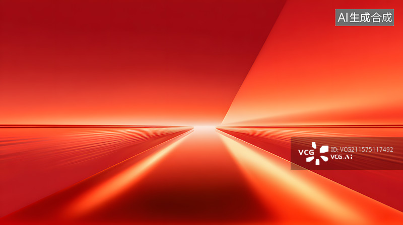 【AI数字艺术】红色金色光线背景图图片素材