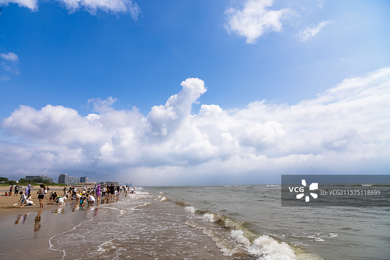 秦皇岛沙滩图片素材