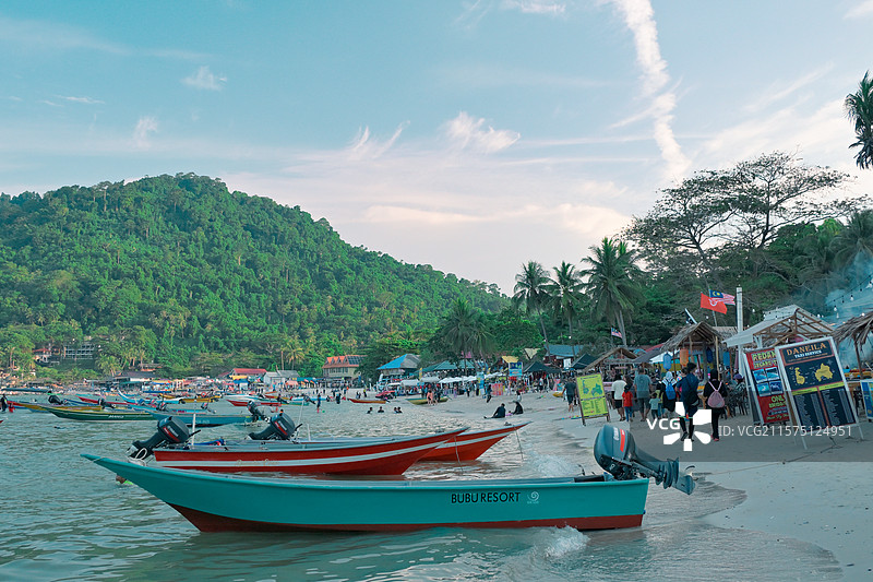 小停泊岛码头图片素材