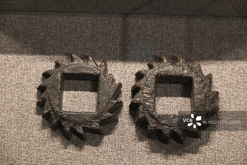 路县故城遗址博物馆 东汉 铁棘轮图片素材