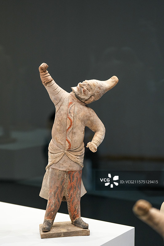 唐代陶俑 甘肃庆城唐代游击将军穆泰墓 庆城县博物馆图片素材