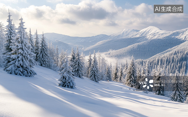 【AI数字艺术】富士山下的红叶寺庙图片素材