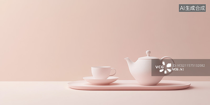 【AI数字艺术】温馨茶室静谧时光图片素材