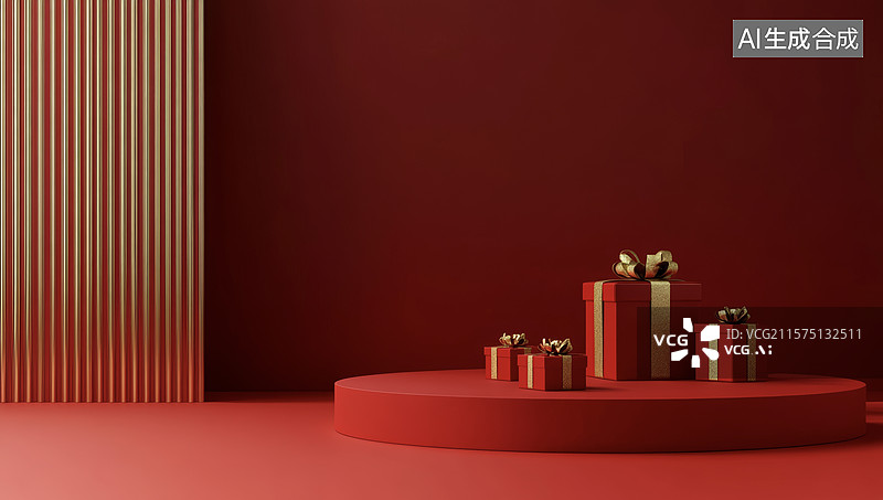 【AI数字艺术】温暖节日氛围布置图片素材