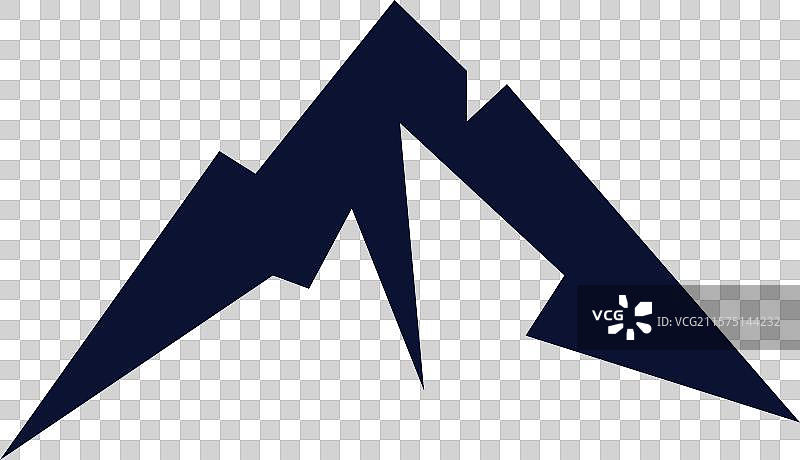 山字母M标志模板 山脉图标图片素材