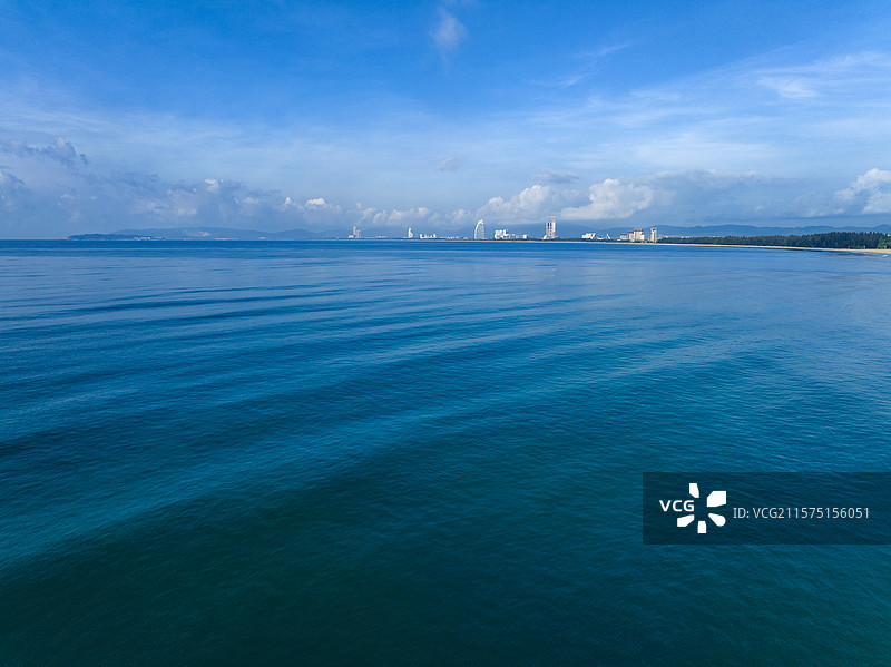 海南三亚海棠湾海岸线图片素材