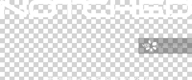 现代未来感的缺口字母显示字体图片素材