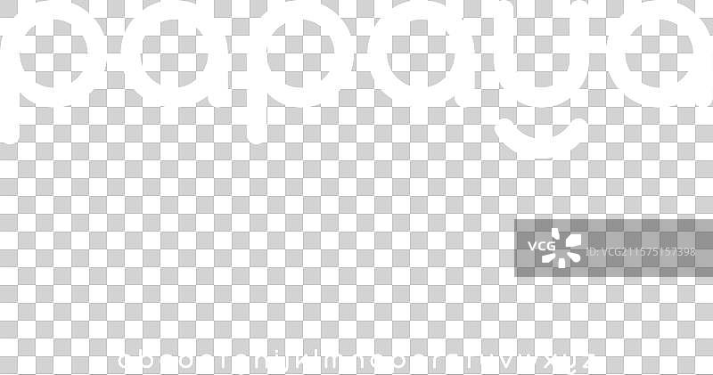 现代圆润装饰字母展示字体图片素材