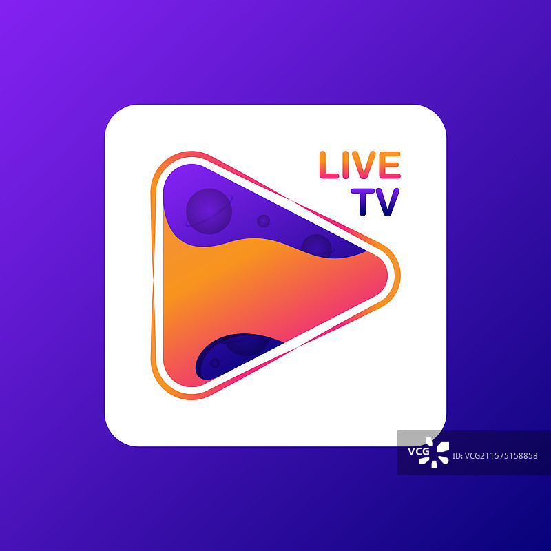 直播电视播放视频媒体在线流媒体应用图片素材