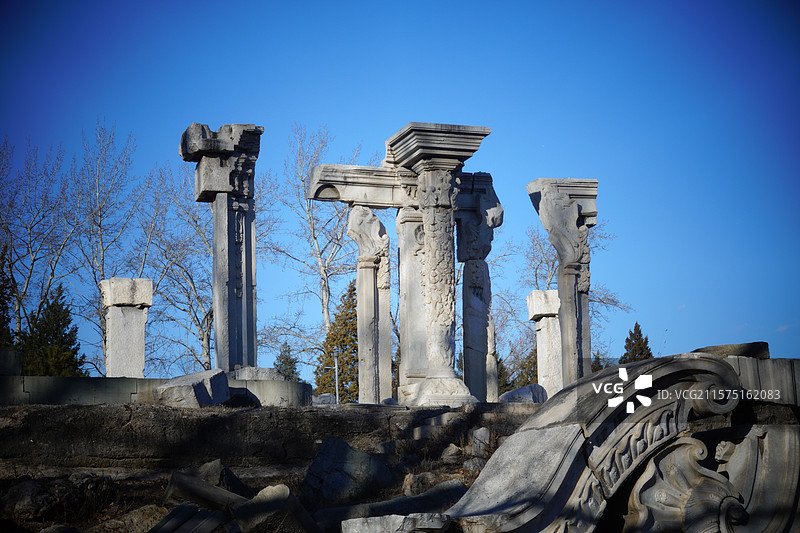 圆明园历史建筑皇家园林图片素材