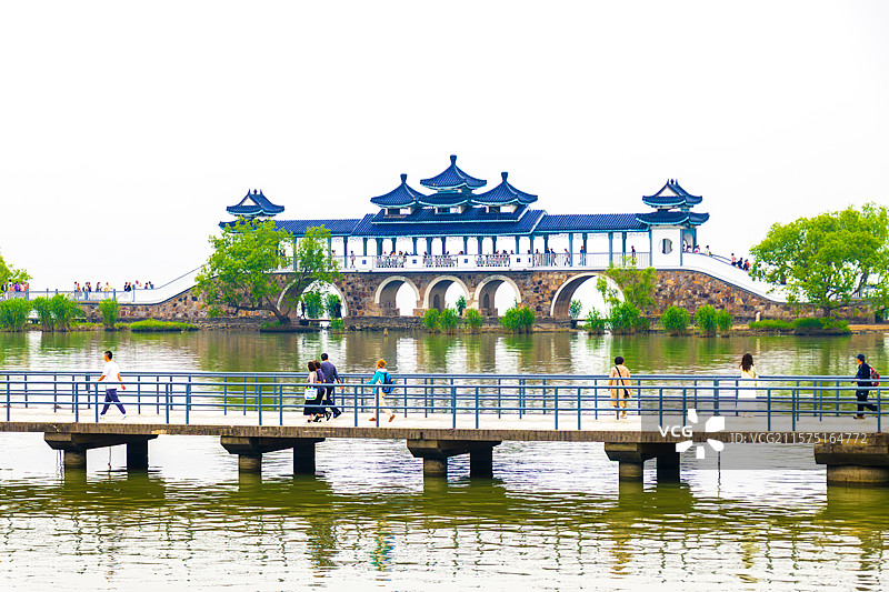 鼋头渚仙岛会仙桥风光图片素材