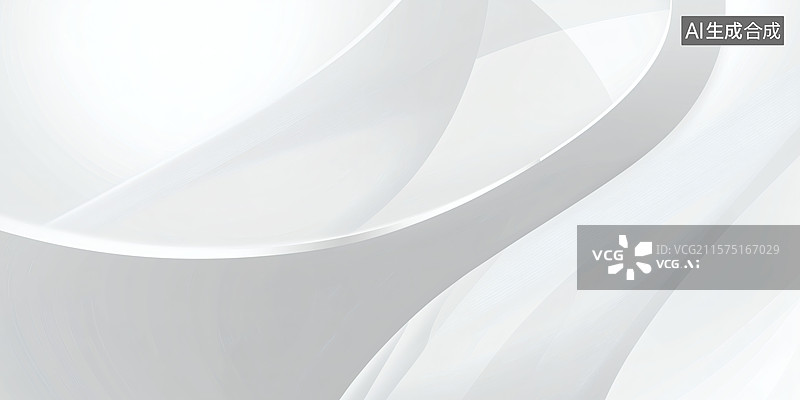 【AI数字艺术】轻柔的灰色曲线背景图片素材