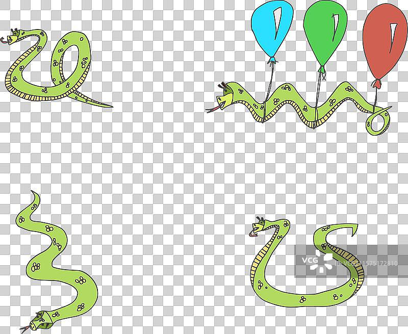 令人惊叹的有趣蛇类在不同情境下的表现图片素材