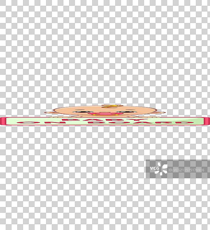 婴儿在车内的标志图片素材