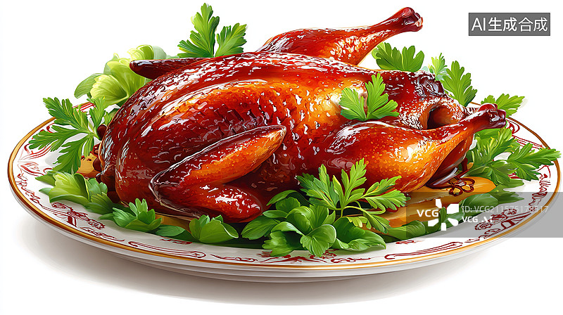 【AI数字艺术】烤鸡盛宴图片素材
