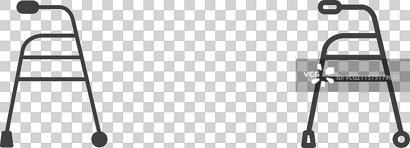 步行者线条图标集图片素材