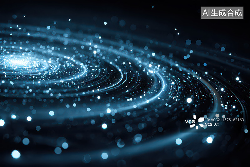 【AI数字艺术】​​星际星系漩涡光影奇幻图​​图片素材