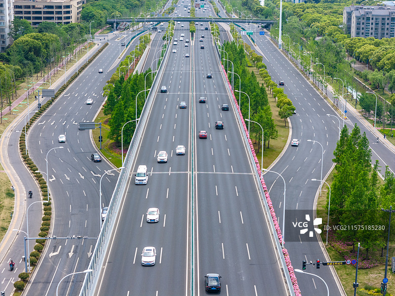 无锡市中心城市天际线城市风光图片素材
