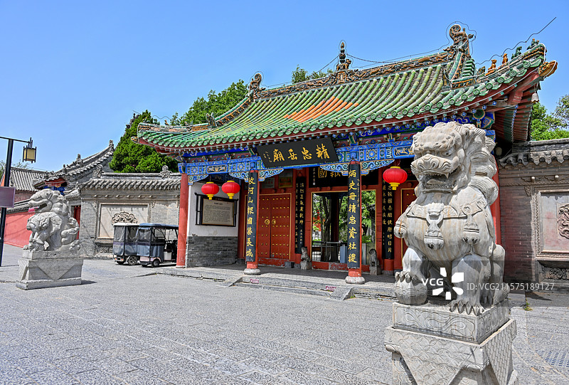 河南省开封市朱仙镇岳飞庙岳王庙图片素材