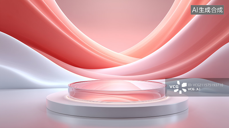 【AI数字艺术】柔韵展台图片素材