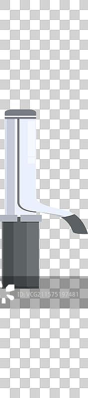 现代卷发器静置在白色背景上图片素材