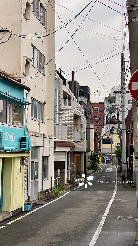 福冈城市街头道路图片素材