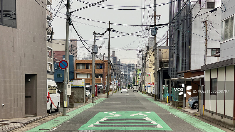 福冈城市街头道路图片素材