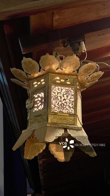 福冈栉田神社夜晚图片素材