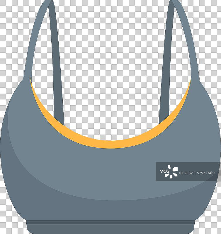 灰色运动胸罩，带有黄色边饰，适合锻炼使用图片素材