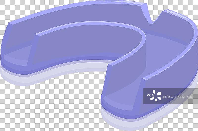 蓝色护齿器保护牙齿免受伤害图片素材