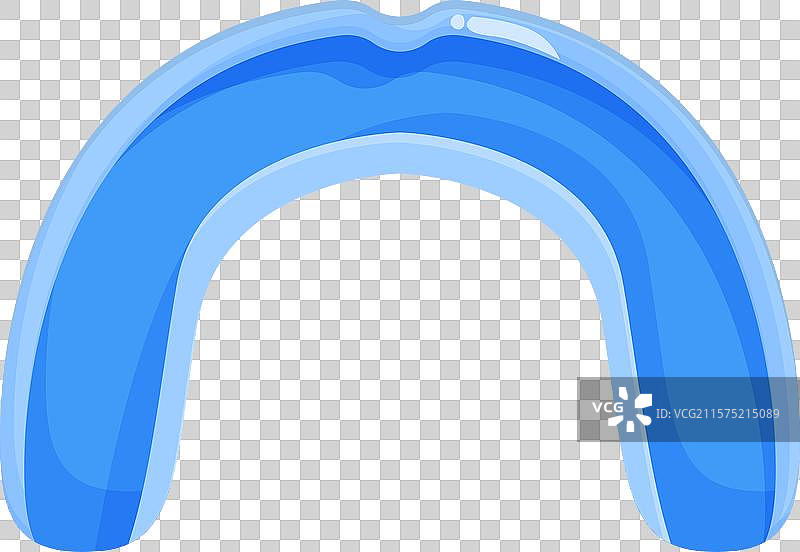 蓝色运动护齿器保护牙齿图片素材