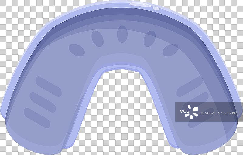 蓝色运动护齿器保护牙齿图片素材