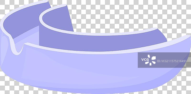 蓝色护齿器保护牙齿免受伤害图片素材