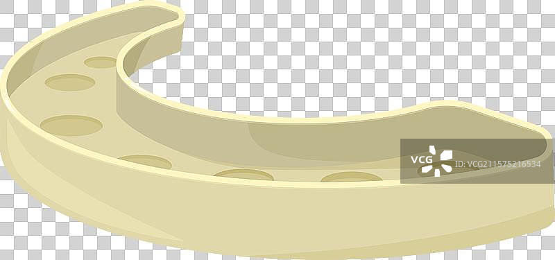 米色马桶座椅置于白色背景上图片素材