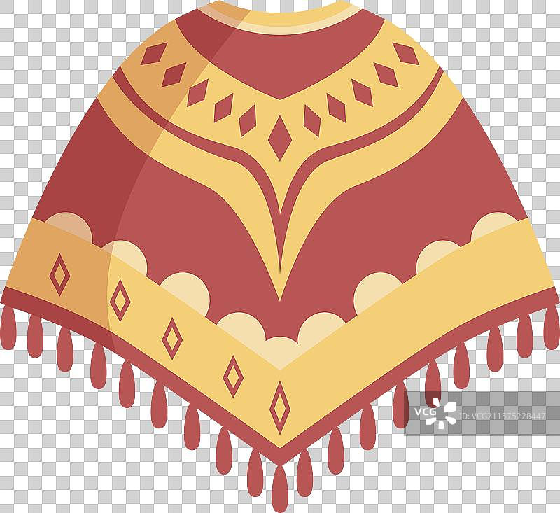 传统南美几何图案斗篷图片素材