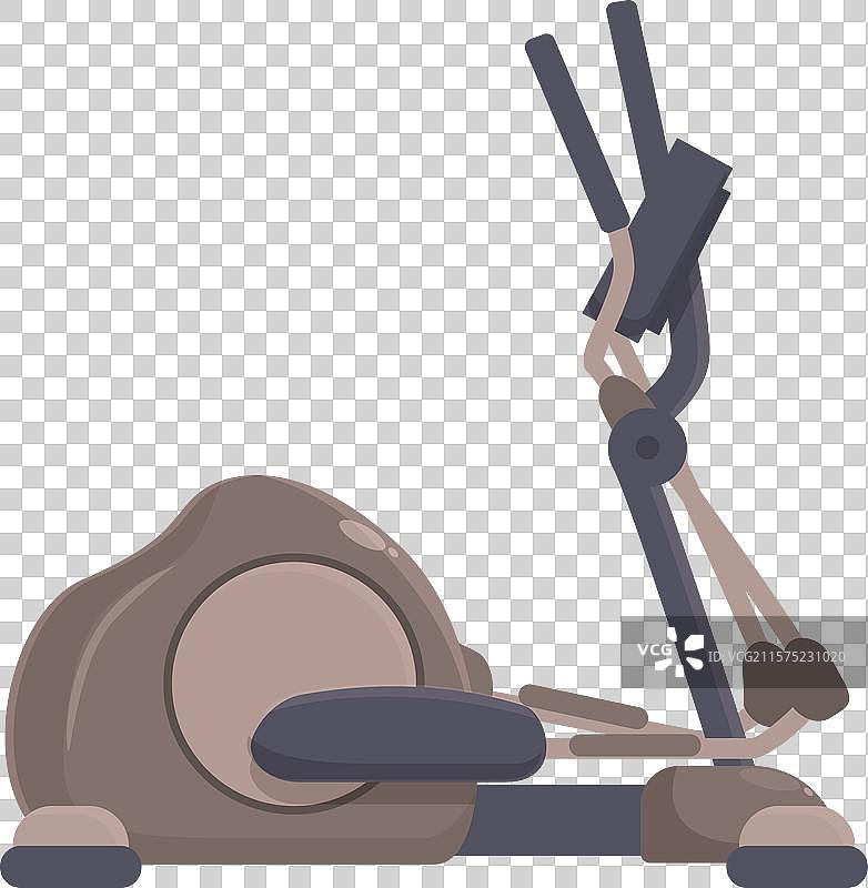 家用椭圆机健身器材用于有氧锻炼图片素材