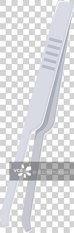 银色金属镊子用于烹饪和上菜图片素材