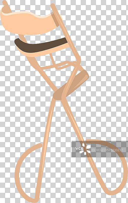 睫毛夹放在白色背景上图片素材