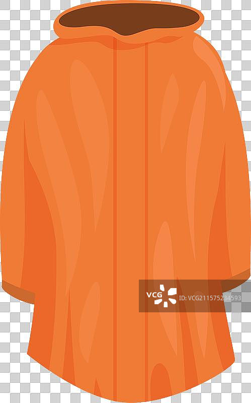 橙色雨衣在暴风雨中保持干燥图片素材