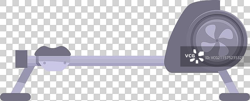 现代划船机用于锻炼肌肉图片素材