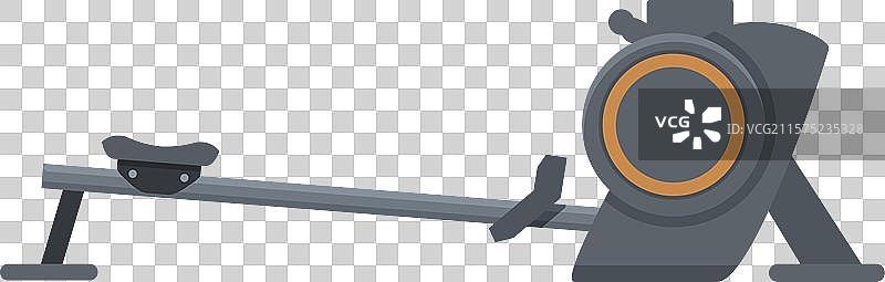 现代家庭健身房用划船运动器械图片素材